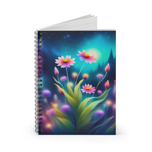 Paper products One Size Moonlit Wildflower Spiral Notebook