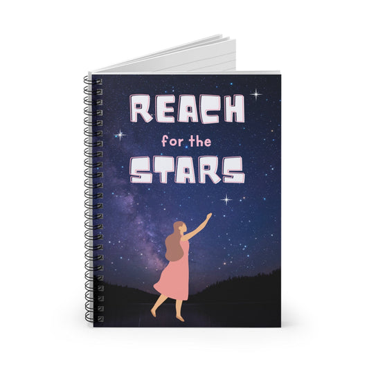 Paper products One Size Reach For The Stars Spiral Notebook