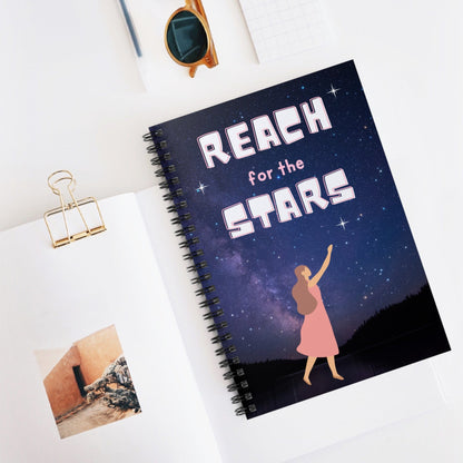 Paper products One Size Reach For The Stars Spiral Notebook